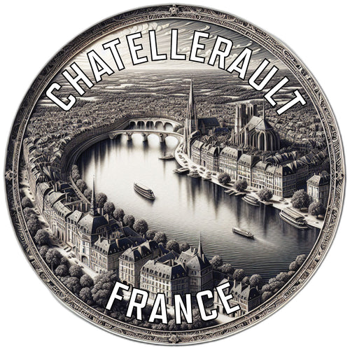 Chatellerault France Souvenir Vinyl Decal Sticker 6-Inch