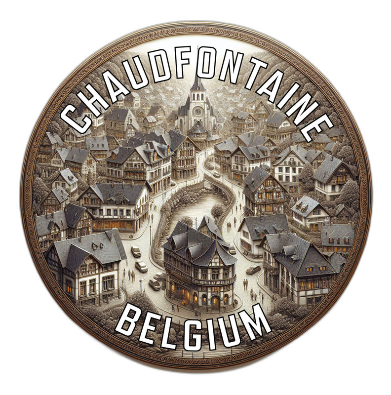 Chaudfontaine Belgium Souvenir Die Cut Flat Magnet 6-Inch