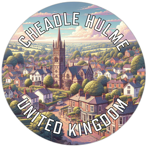 Cheadle Hulme United Kingdom Souvenir Die Cut Flat Magnet 6-Inch