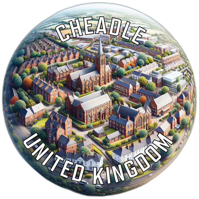 Cheadle United Kingdom Souvenir Die Cut Flat Magnet 2-Inch