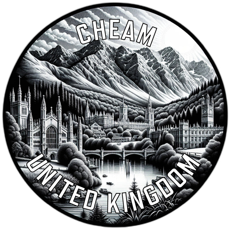 Cheam United Kingdom Souvenir Vinyl Decal Sticker 2-Inch