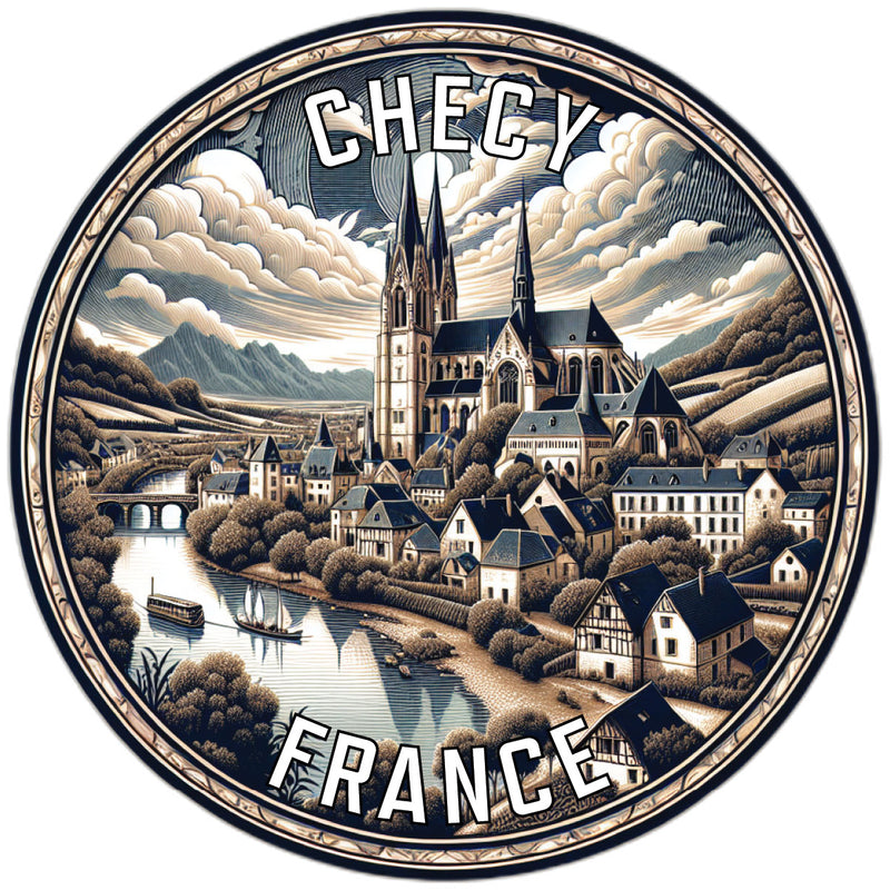 Checy France Souvenir Vinyl Decal Sticker 6-Inch