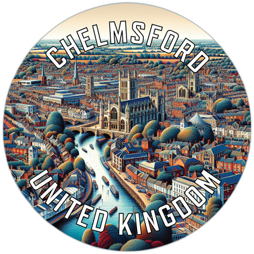 Chelmsford United Kingdom Souvenir Vinyl Decal Sticker 2-Inch