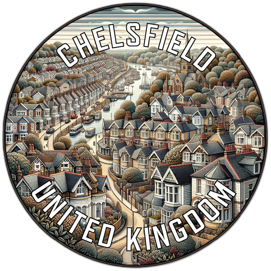 Chelsfield United Kingdom Souvenir Die Cut Flat Magnet 2-Inch