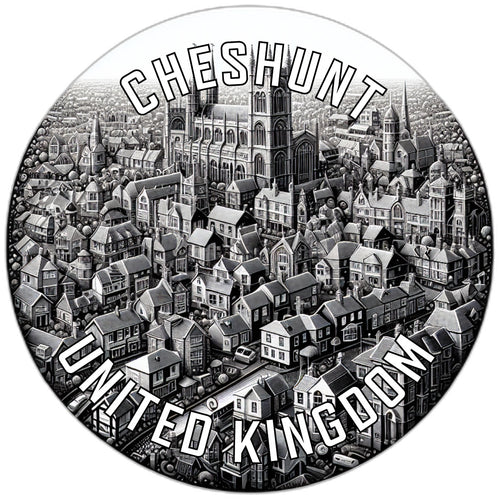 Cheshunt United Kingdom Souvenir Die Cut Flat Magnet 6-Inch