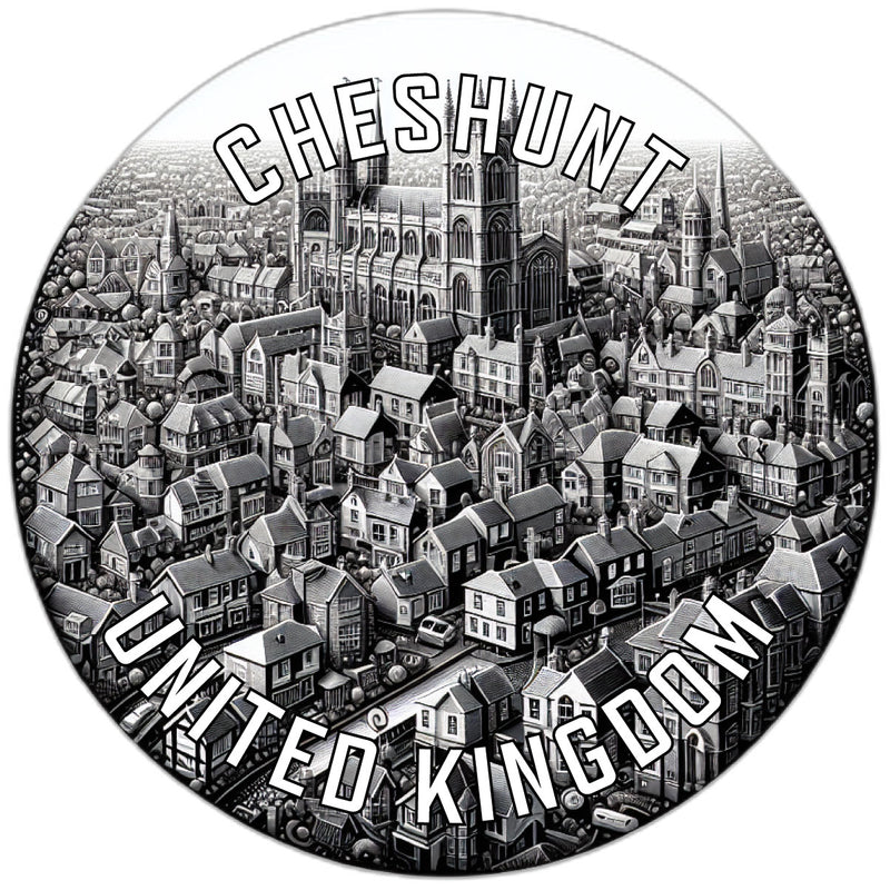 Cheshunt United Kingdom Souvenir Die Cut Flat Magnet 6-Inch