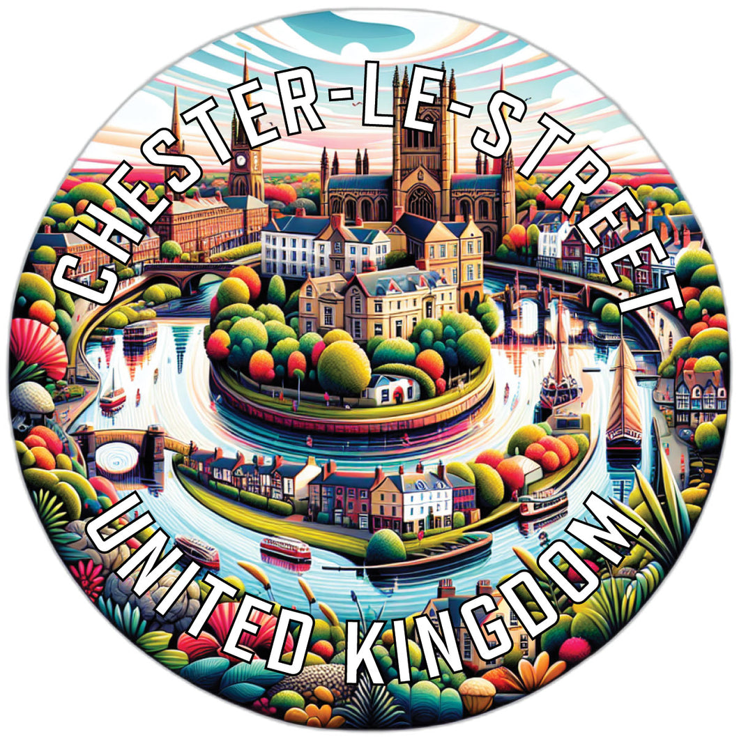 Chester le Street United Kingdom Souvenir Die Cut Flat Magnet 2-Inch