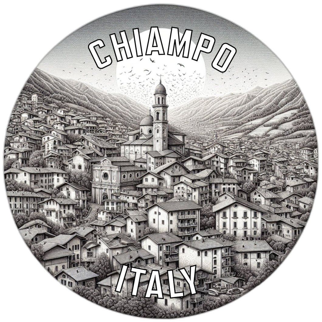 Chiampo Italy Souvenir Die Cut Flat Magnet 6-Inch