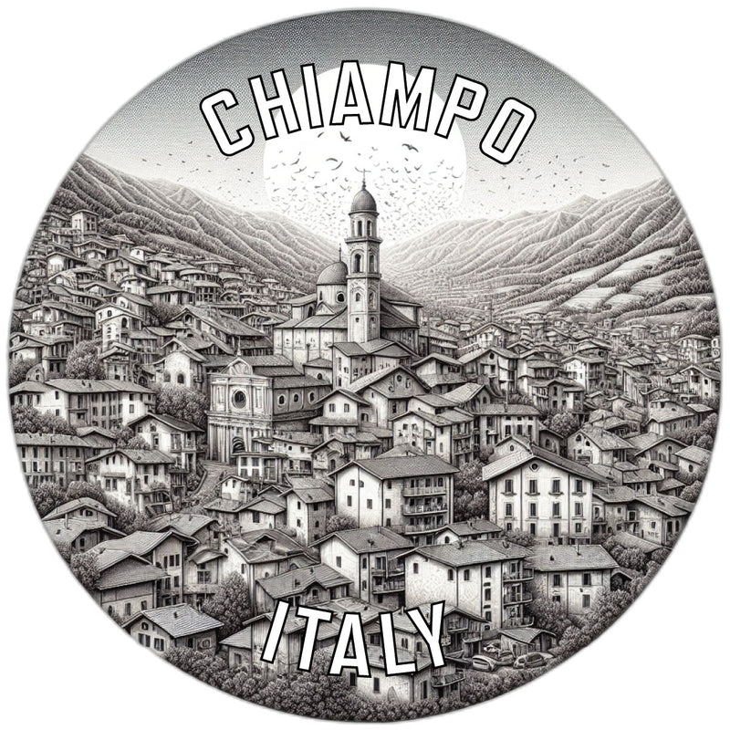 Chiampo Italy Souvenir Die Cut Flat Magnet 6-Inch