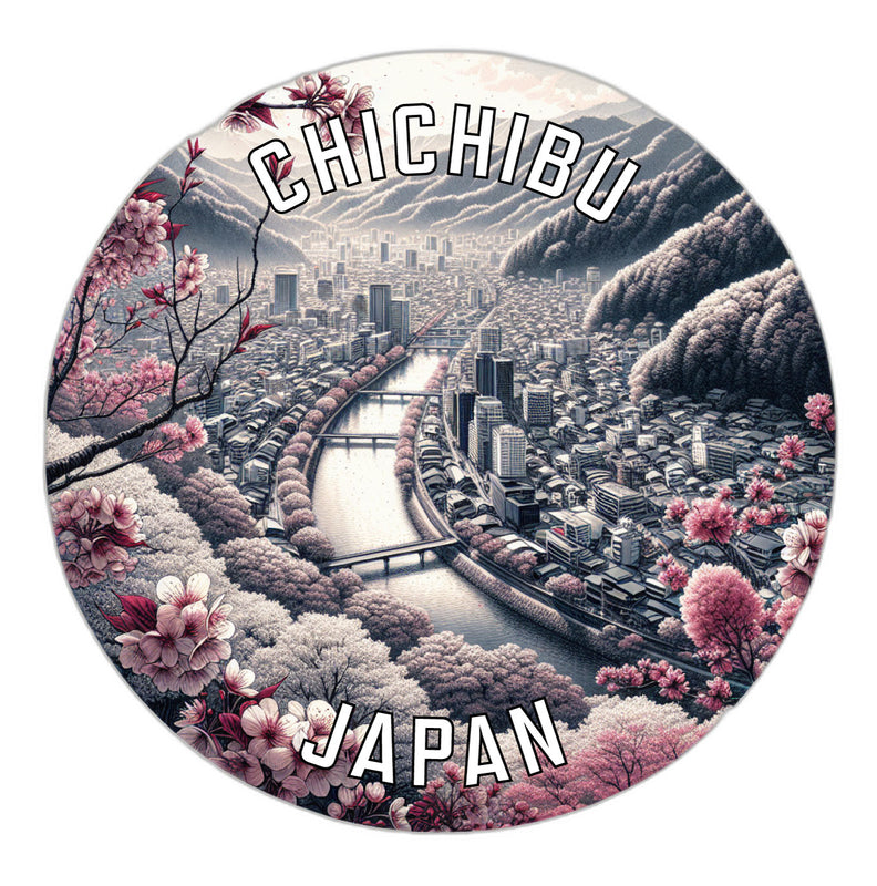 Chichibu Japan Souvenir Die Cut Flat Magnet 6-Inch