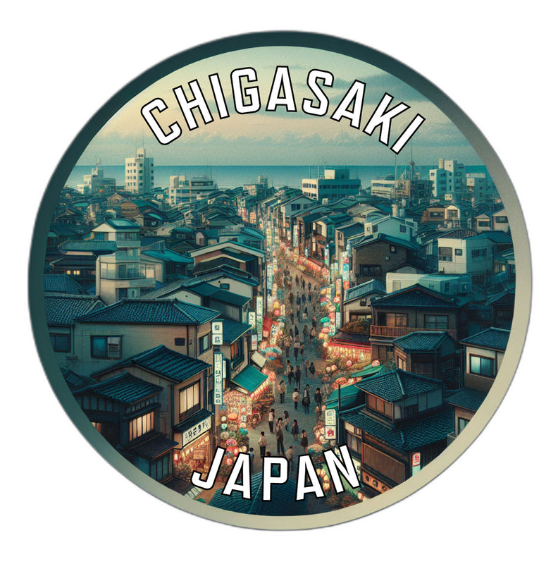 Chigasaki Japan Souvenir Die Cut Flat Magnet 2-Inch