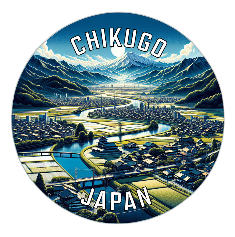Chikugo Japan Souvenir Vinyl Decal Sticker 6-Inch