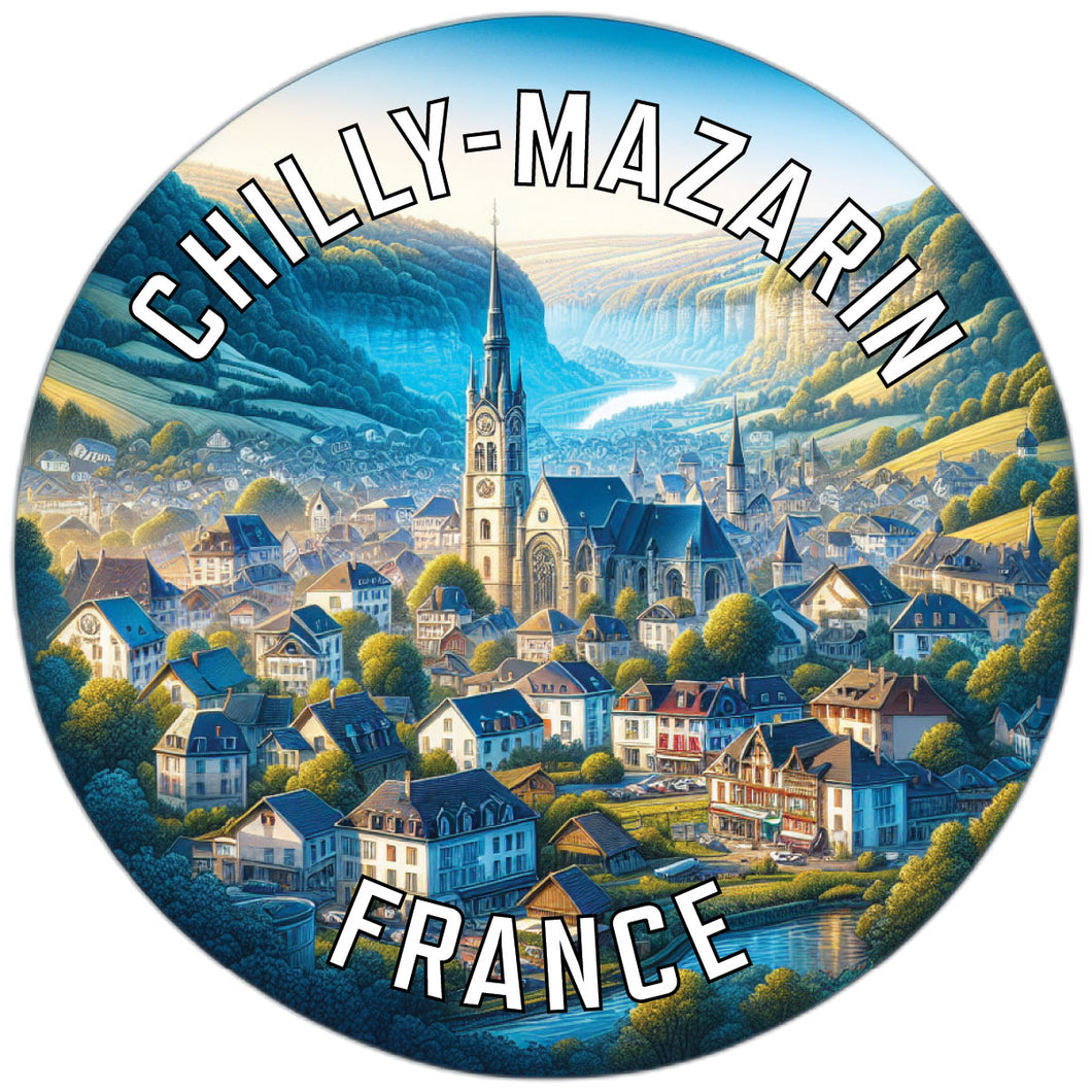 Chilly Mazarin France Souvenir Die Cut Flat Magnet 2-Inch