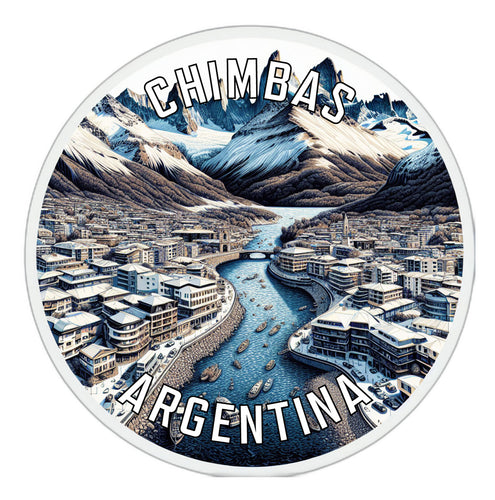 Chimbas Argentina Souvenir Die Cut Flat Magnet 2-Inch