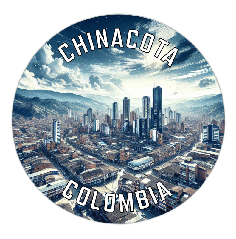 Chinacota Colombia Souvenir Die Cut Flat Magnet 2-Inch