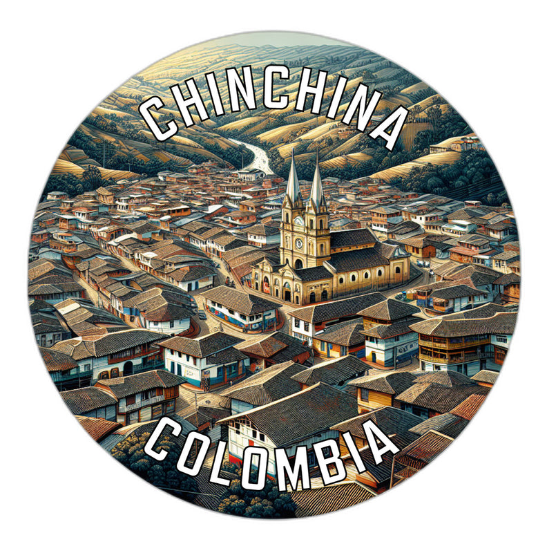 Chinchina Colombia Souvenir Vinyl Decal Sticker 6-Inch