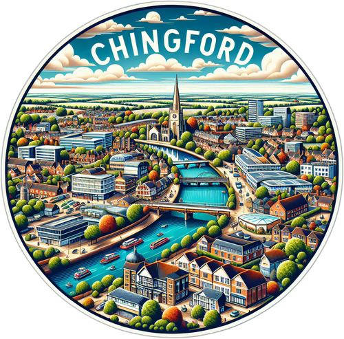 Chingford United Kingdom Souvenir Vinyl Decal Sticker 2-Inch