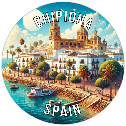 Chipiona Spain Souvenir Die Cut Flat Magnet 2-Inch