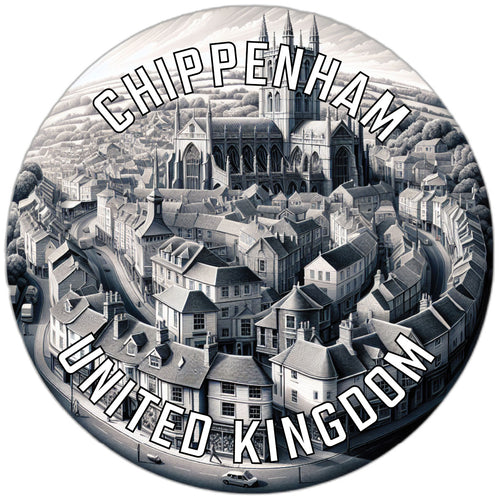 Chippenham United Kingdom Souvenir Die Cut Flat Magnet 2-Inch
