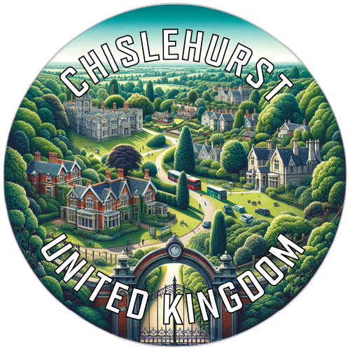 Chislehurst United Kingdom Souvenir Die Cut Flat Magnet 6-Inch
