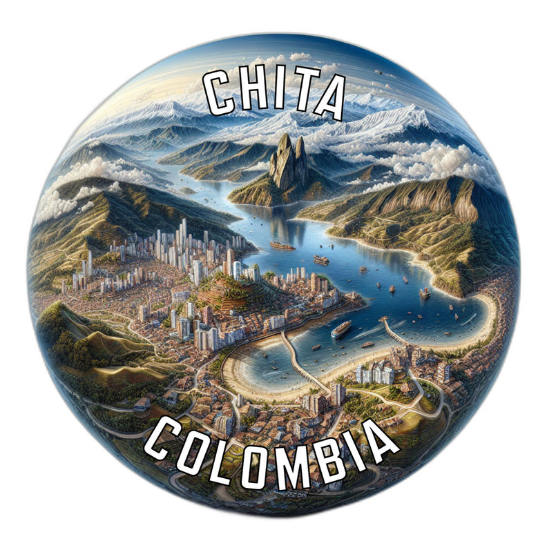 Chita Colombia Souvenir Die Cut Flat Magnet 2-Inch