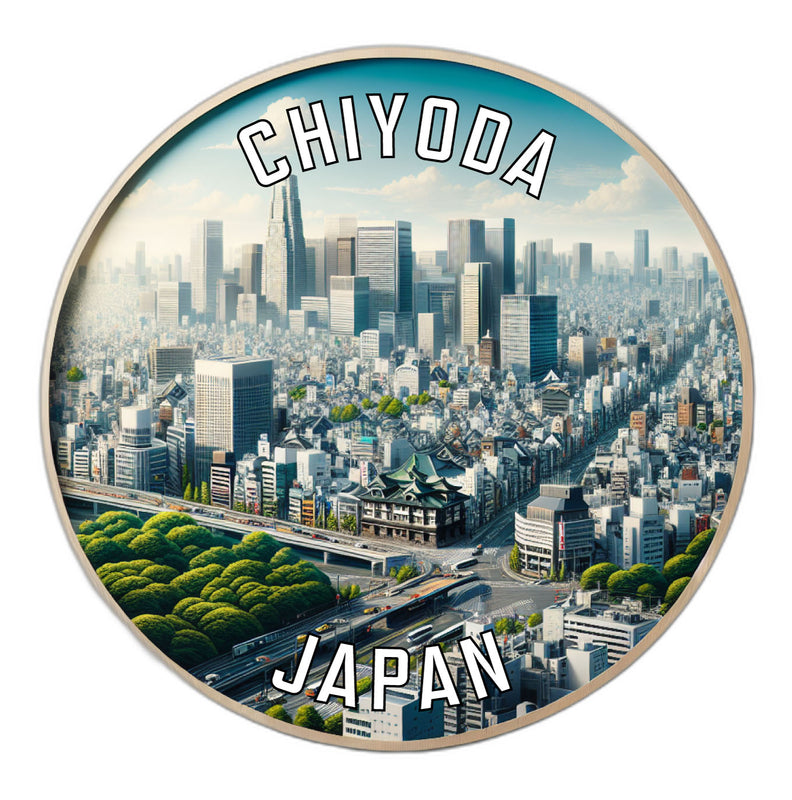 Chiyoda Japan Souvenir Die Cut Flat Magnet 2-Inch