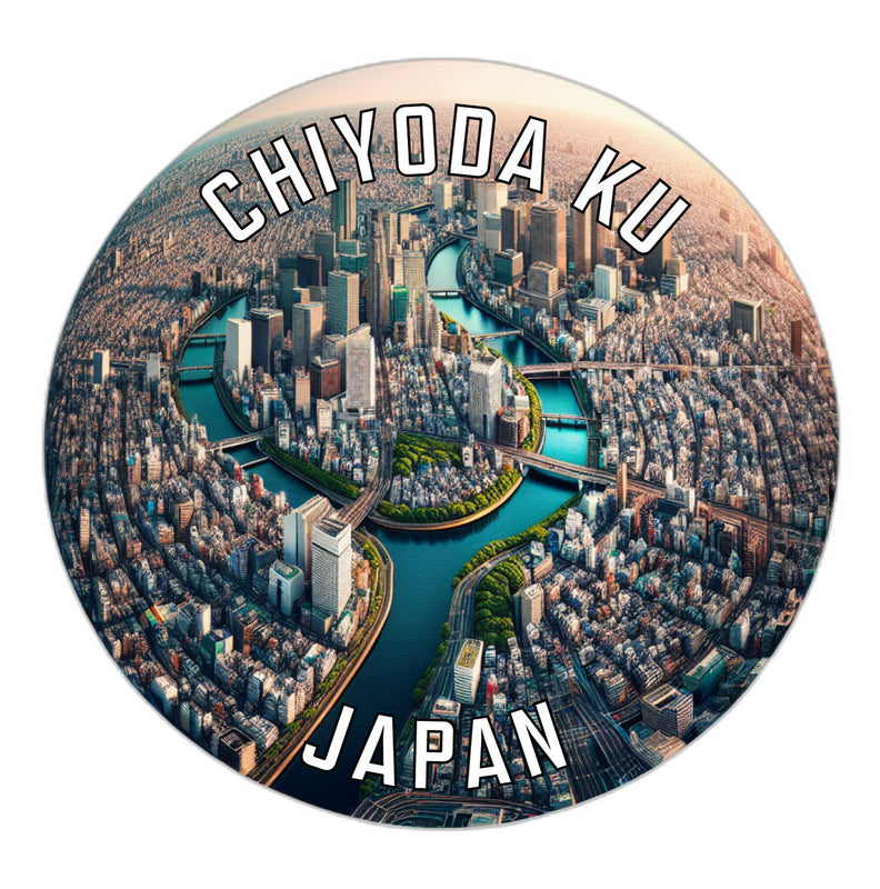 Chiyoda ku Japan Souvenir Die Cut Flat Magnet 6-Inch