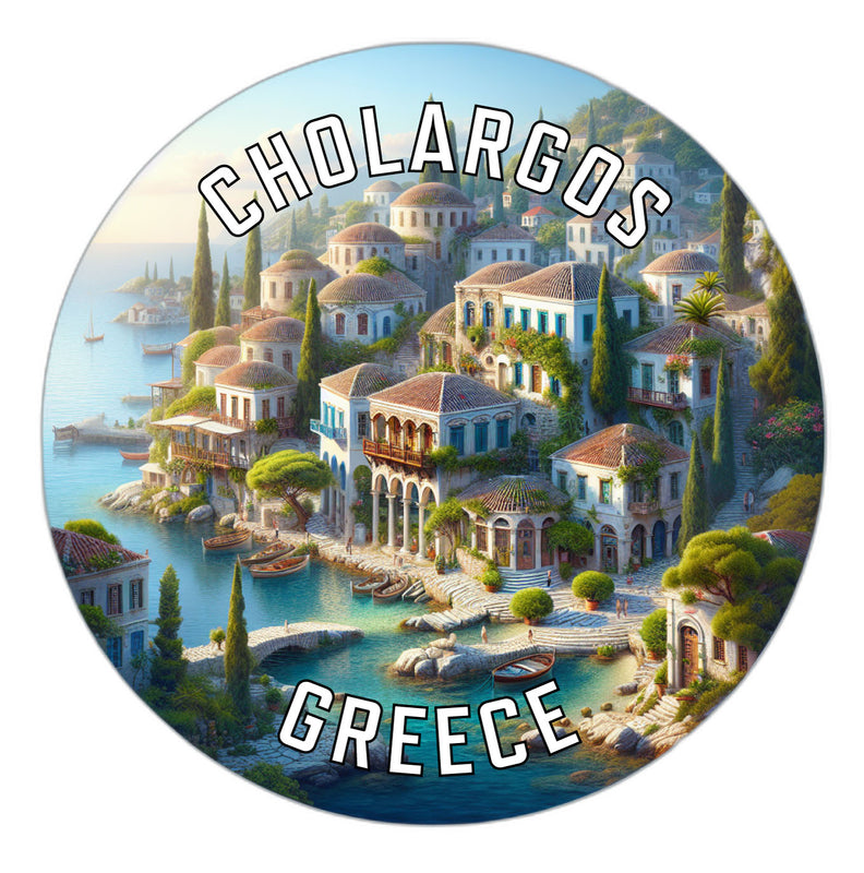 Cholargos Greece Souvenir Die Cut Flat Magnet 6-Inch