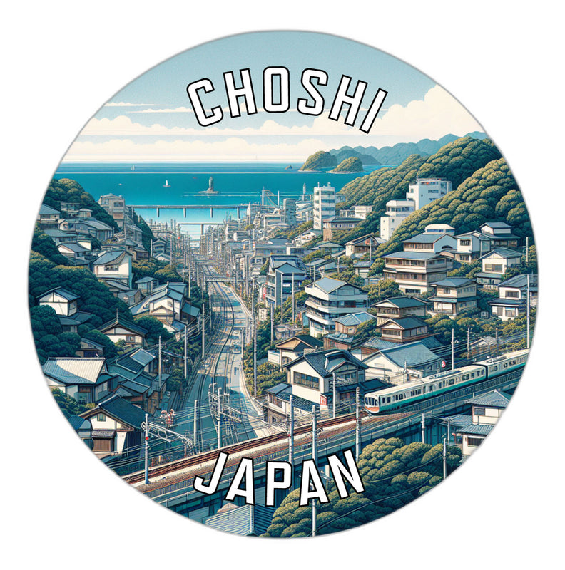 Choshi Japan Souvenir Die Cut Flat Magnet 6-Inch