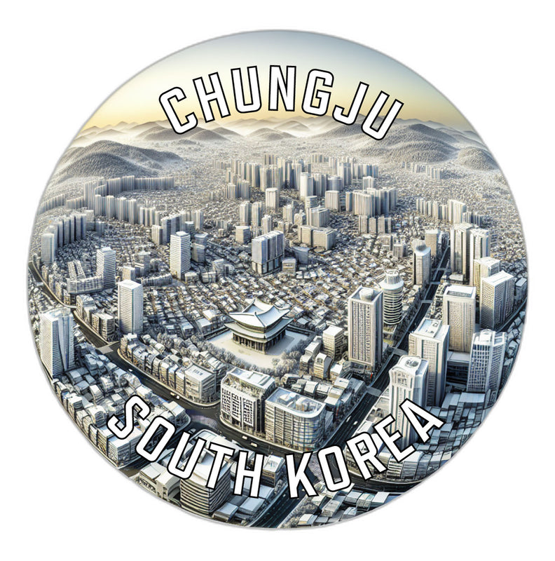 Chungju Korea South Souvenir Vinyl Decal Sticker 4-Inch