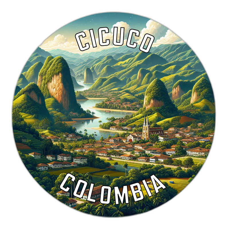 Cicuco Colombia Souvenir Die Cut Flat Magnet 6-Inch
