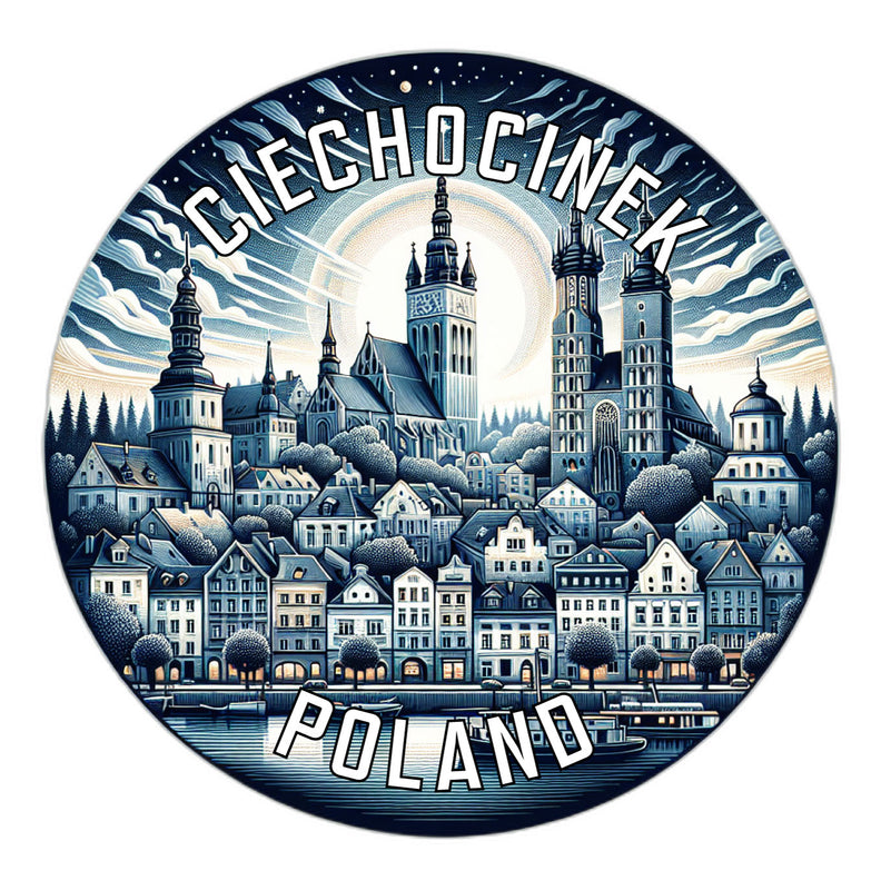 Ciechocinek Poland Souvenir Die Cut Flat Magnet 2-Inch