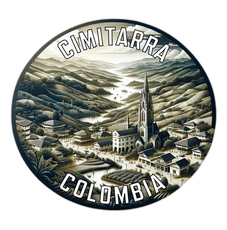 Cimitarra Colombia Souvenir Vinyl Decal Sticker 2-Inch