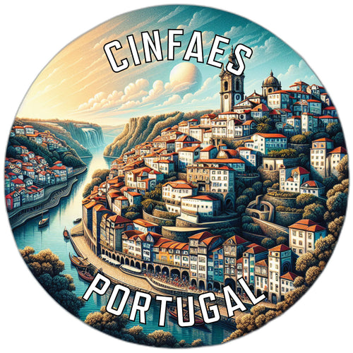 Cinfaes Portugal Souvenir Die Cut Flat Magnet 2-Inch