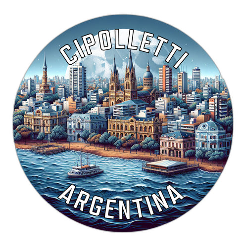 Cipolletti Argentina Souvenir Die Cut Flat Magnet 2-Inch