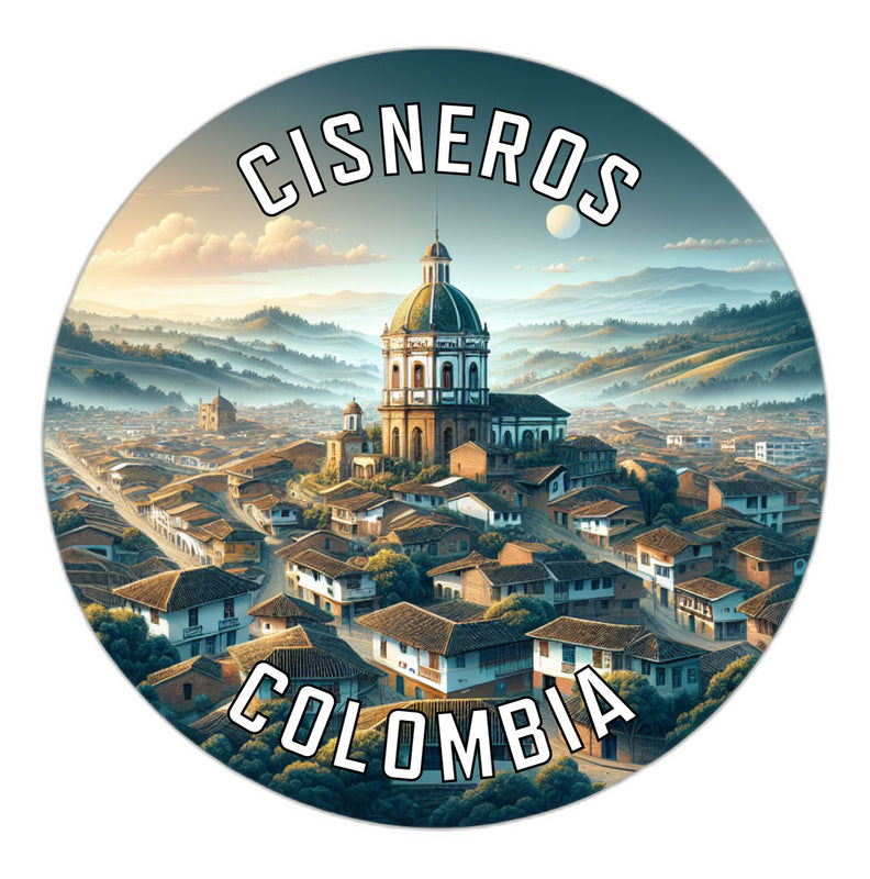 Cisneros Colombia Souvenir Die Cut Flat Magnet 2-Inch