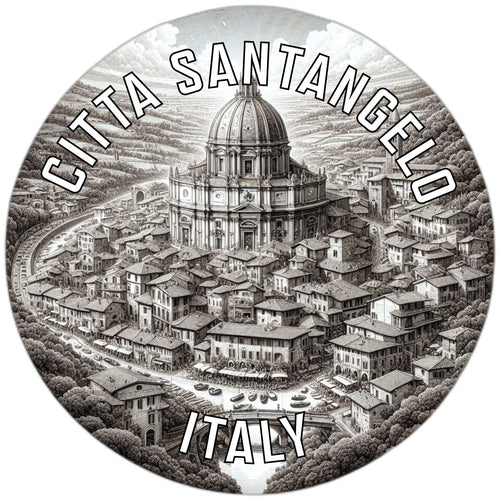 Citta SantAngelo Souvenir Die Cut Flat Magnet 2-Inch