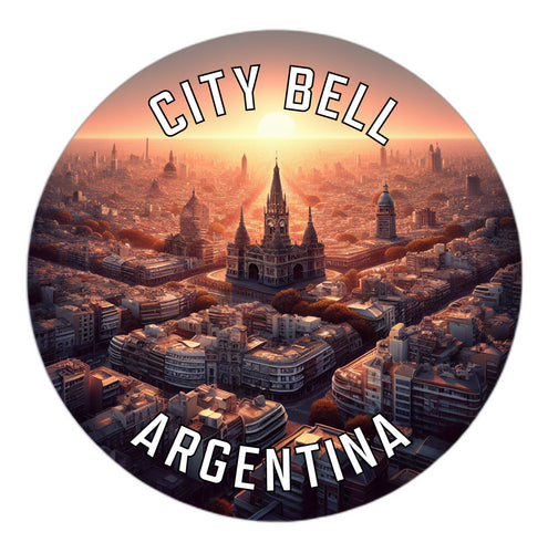 City Bell Argentina Souvenir Die Cut Flat Magnet 6-Inch