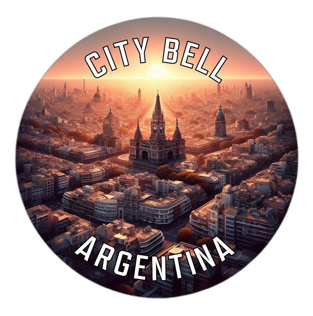 City Bell Argentina Souvenir Die Cut Flat Magnet 6-Inch