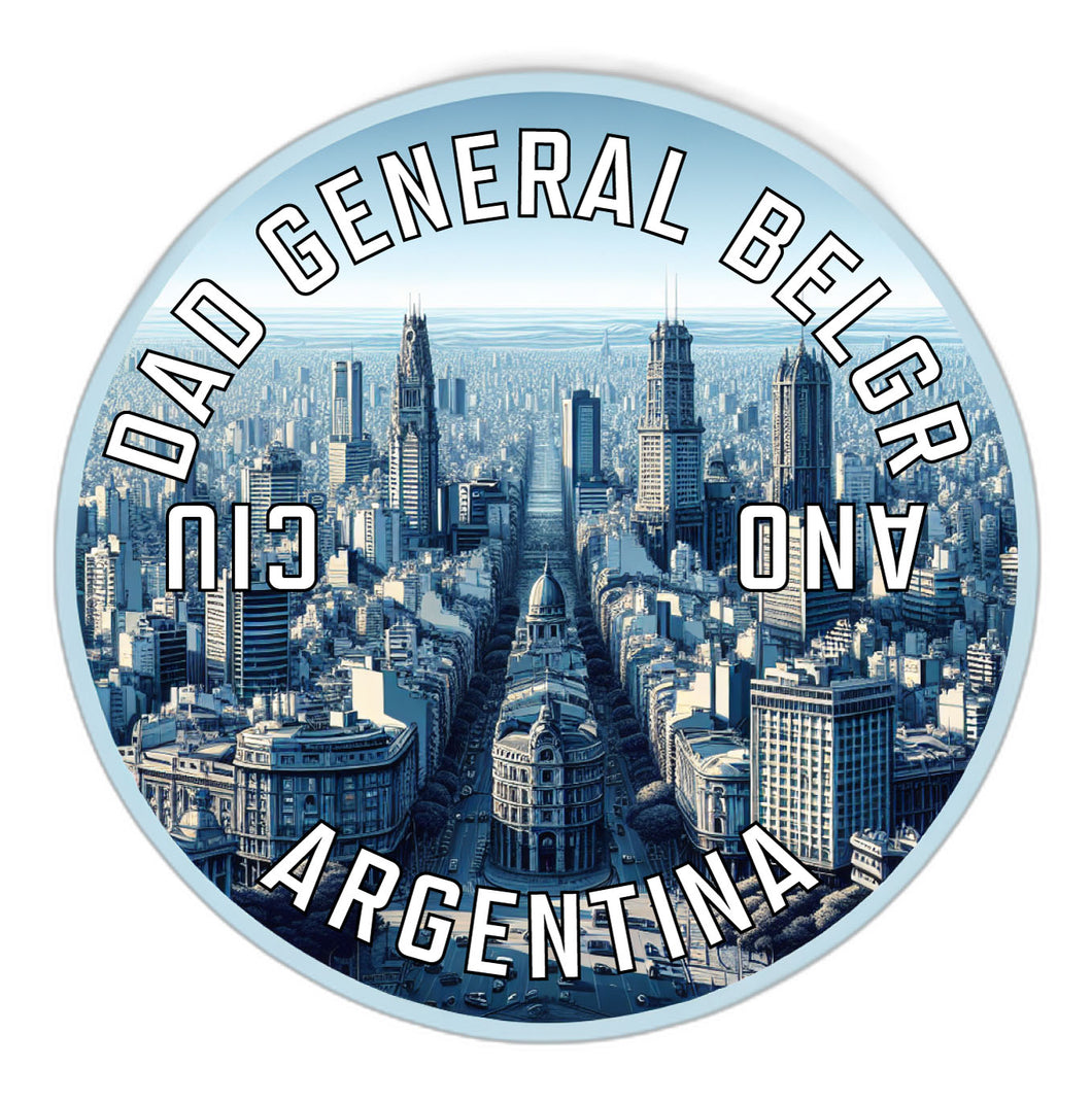 Ciudad General Belgrano Argentina Souvenir Die Cut Flat Magnet 6-Inch