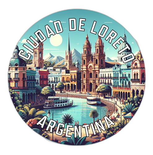 Ciudad de Loreto Argentina Souvenir Die Cut Flat Magnet 6-Inch