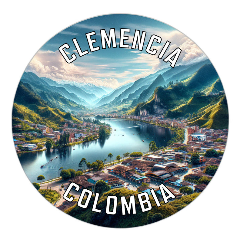 Clemencia Colombia Souvenir Vinyl Decal Sticker 2-Inch