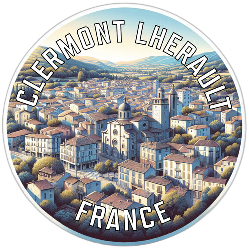Clermont lHerault Souvenir Die Cut Flat Magnet 2-Inch