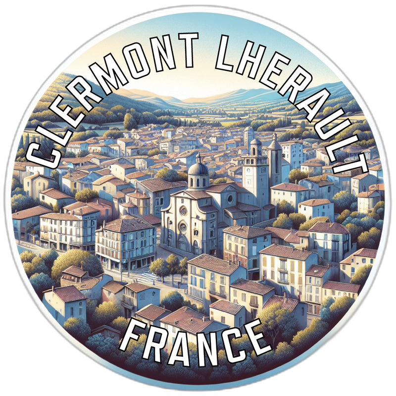 Clermont lHerault Souvenir Die Cut Flat Magnet 2-Inch