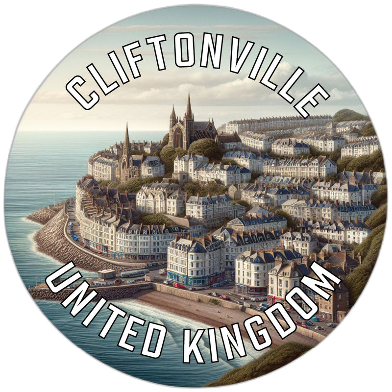 Cliftonville United Kingdom Souvenir Vinyl Decal Sticker 2-Inch