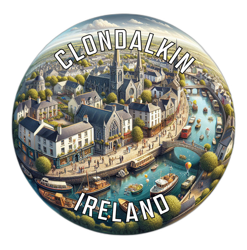 Clondalkin Ireland Souvenir Die Cut Flat Magnet 2-Inch