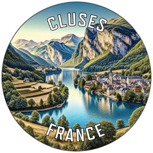 Cluses France Souvenir Vinyl Decal Sticker 6-Inch