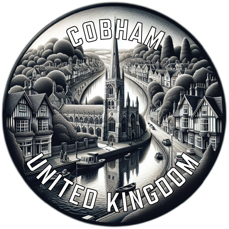 Cobham United Kingdom Souvenir Die Cut Flat Magnet 6-Inch