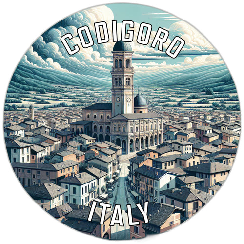 Codigoro Italy Souvenir Vinyl Decal Sticker 2-Inch