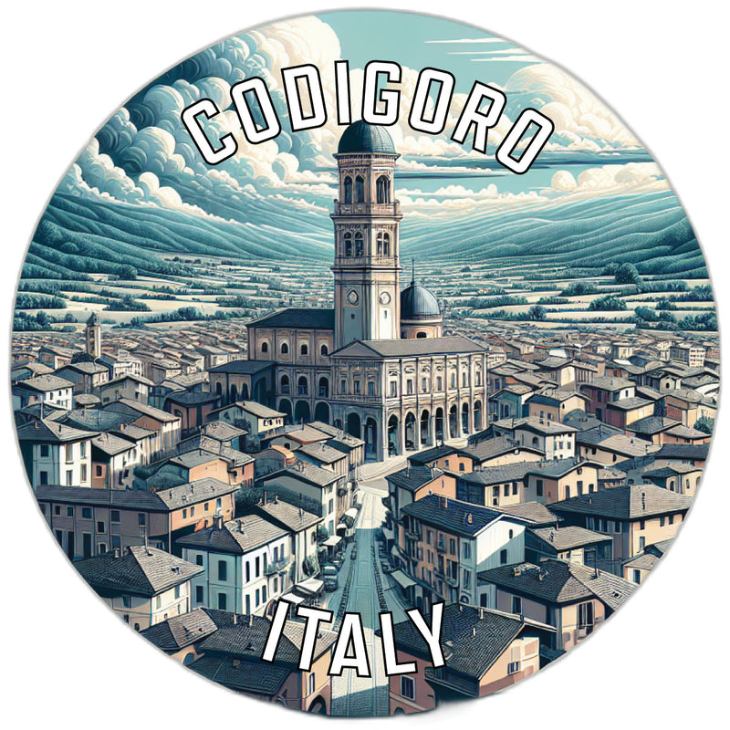 Codigoro Italy Souvenir Vinyl Decal Sticker 2-Inch